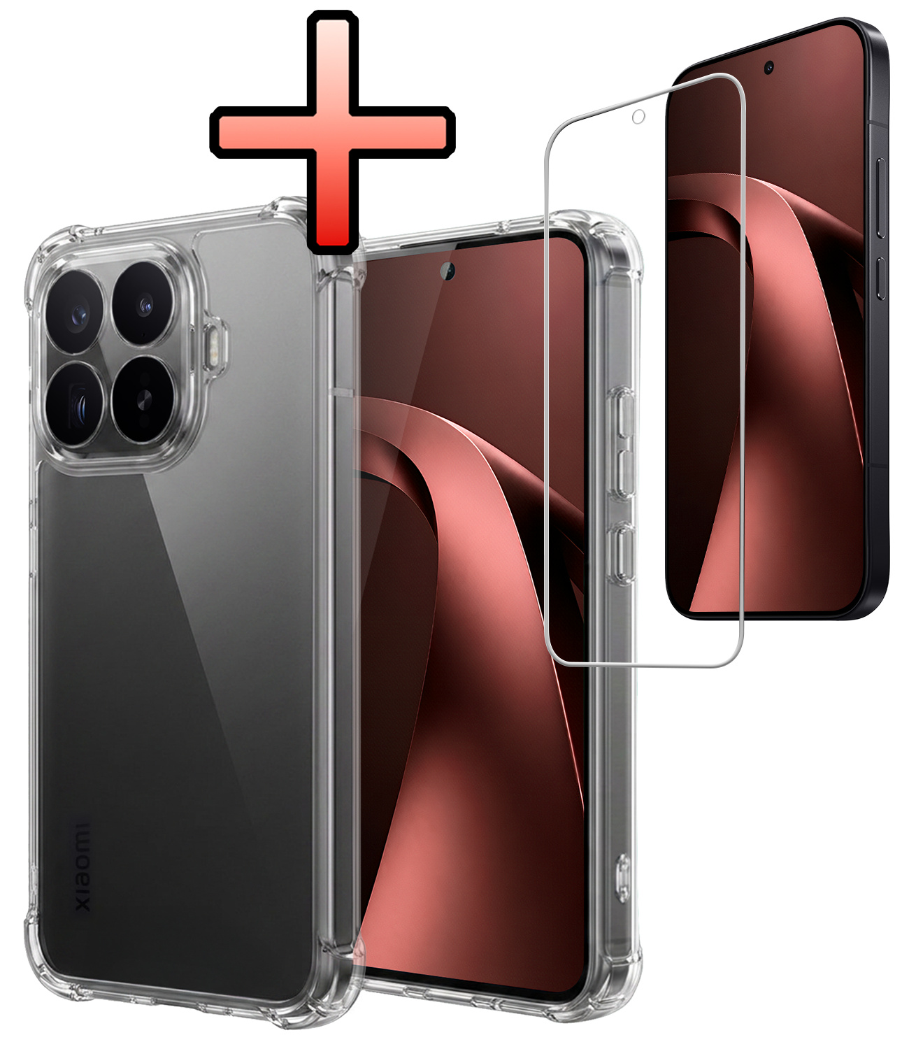 NoXx NoXx Xiaomi 17T Pro Hoesje Shockproof Met Screenprotector