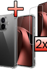 NoXx NoXx Xiaomi 17T Pro Hoesje Shockproof Met 2x Screenprotector