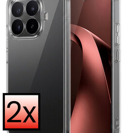 NoXx NoXx Xiaomi 17T Pro Hoesje Siliconen - Transparant - 2 PACK
