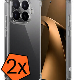 Nomfy Nomfy Xiaomi 17T Hoesje Shockproof - Transparant - 2 PACK