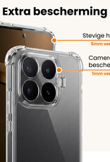 Nomfy Nomfy Xiaomi 17T Hoesje Shockproof - Transparant - 2 PACK