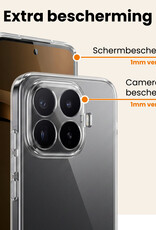 Nomfy Nomfy Xiaomi 17T Hoesje Siliconen - Transparant - 2 PACK