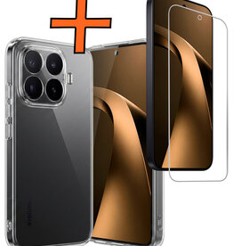 Nomfy Nomfy Xiaomi 17T Hoesje Siliconen Met Screenprotector - Transparant