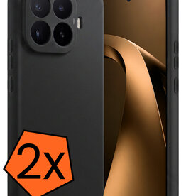 Nomfy Nomfy Xiaomi 17T Hoesje Siliconen - Zwart - 2 PACK