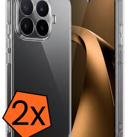 Nomfy Nomfy Xiaomi 17T Pro Hoesje Siliconen - Transparant - 2 PACK
