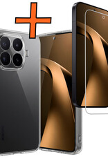 Nomfy Nomfy Xiaomi 17T Pro Hoesje Siliconen Met Screenprotector - Transparant