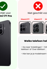 Nomfy Nomfy Xiaomi 17T Pro Hoesje Siliconen Met Screenprotector - Transparant