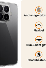 Nomfy Nomfy Xiaomi 17T Pro Hoesje Siliconen Met 2x Screenprotector - Transparant