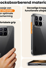 Nomfy Nomfy Xiaomi 17T Pro Hoesje Siliconen Met 2x Screenprotector - Transparant