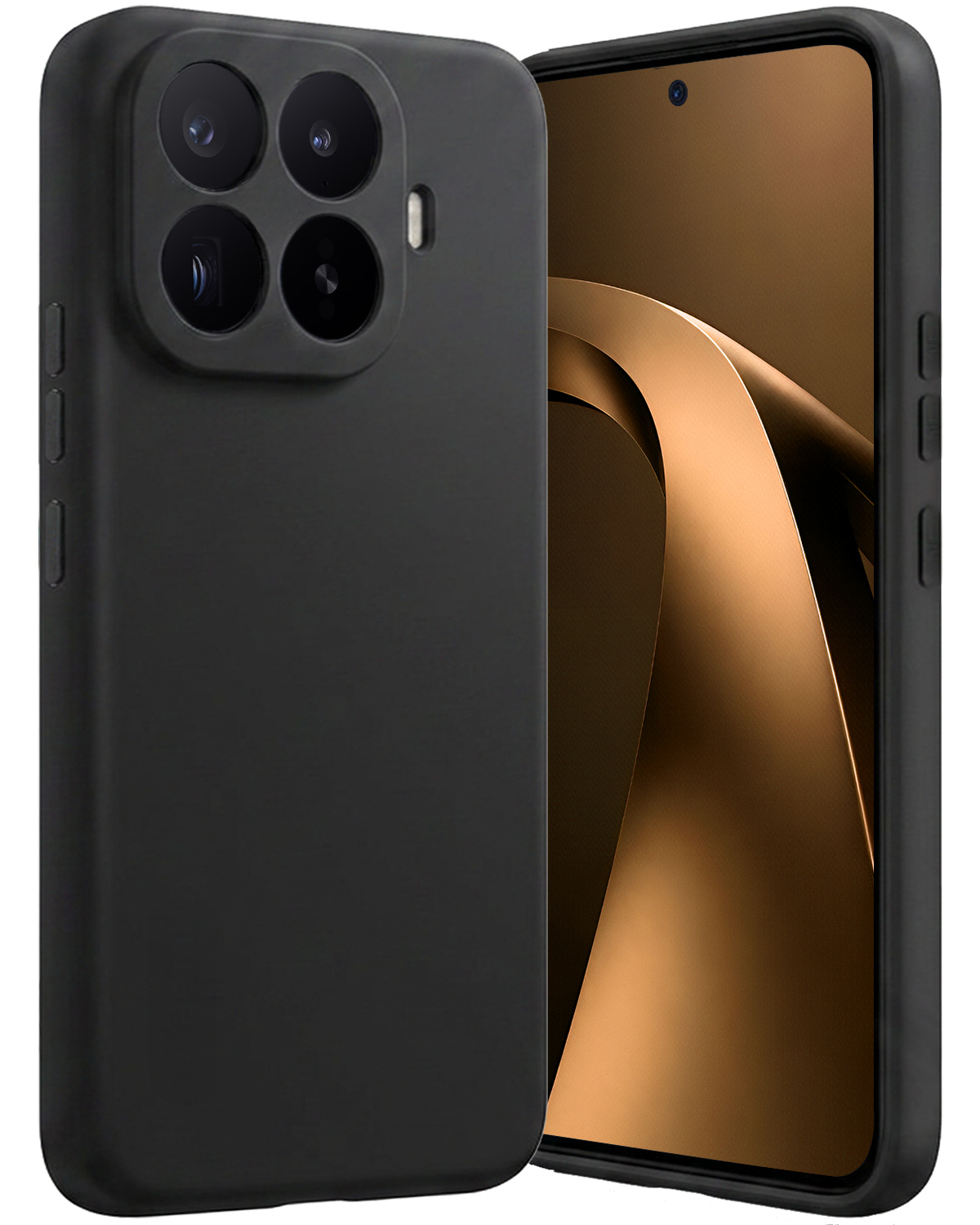 Nomfy Nomfy Xiaomi 17T Pro Hoesje Siliconen - Zwart