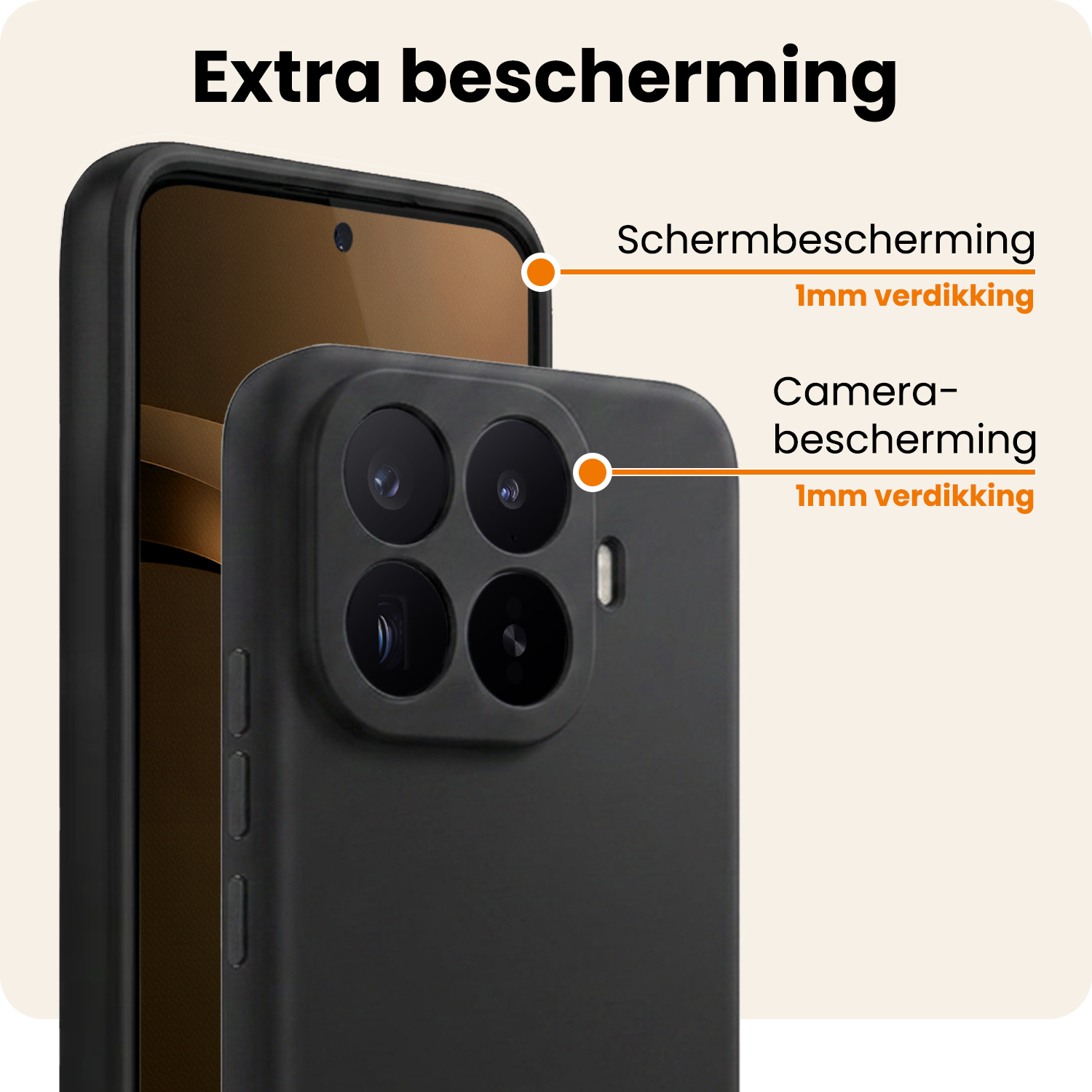 Nomfy Nomfy Xiaomi 17T Pro Hoesje Siliconen - Zwart