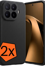 Nomfy Nomfy Xiaomi 17T Pro Hoesje Siliconen - Zwart - 2 PACK