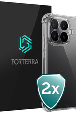 Forterra Forterra Xiaomi 17T Hoesje Shockproof - Transparant - 2 PACK