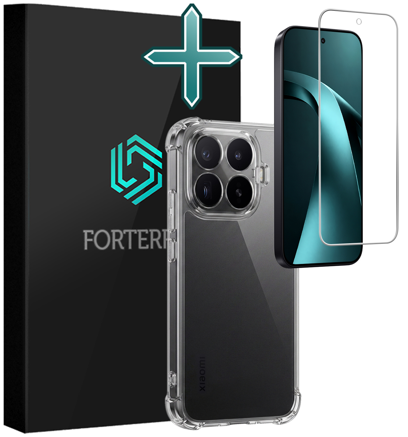 Forterra Forterra Xiaomi 17T Hoesje Shockproof Met Screenprotector