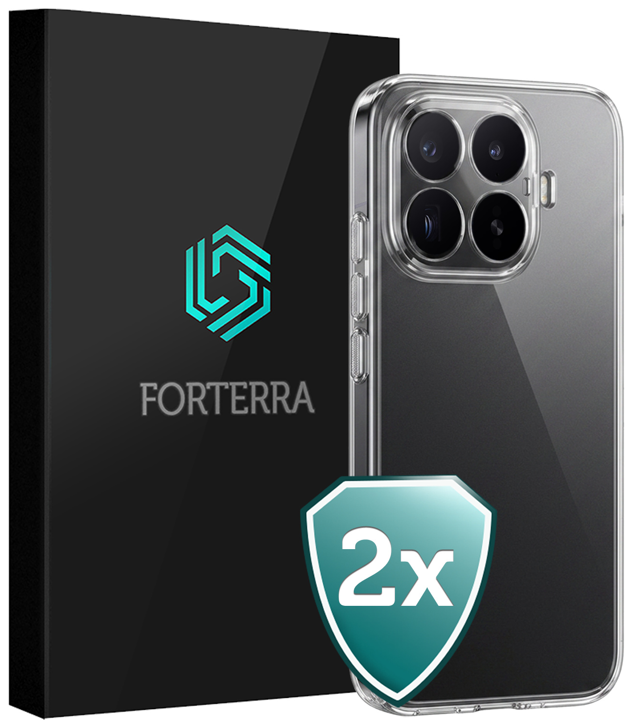 Forterra Forterra Xiaomi 17T Hoesje Siliconen - Transparant - 2 PACK