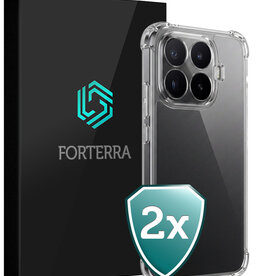 Forterra Forterra Xiaomi 17T Pro Hoesje Shockproof - Transparant - 2 PACK