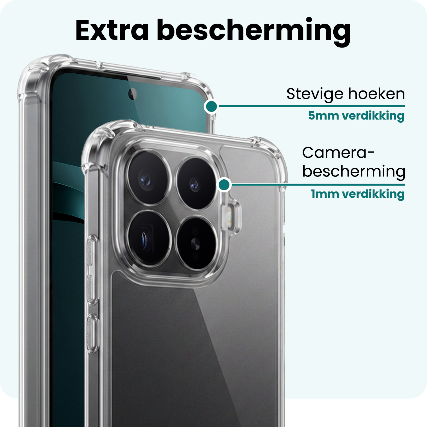 Forterra Forterra Xiaomi 17T Pro Hoesje Shockproof Met Screenprotector