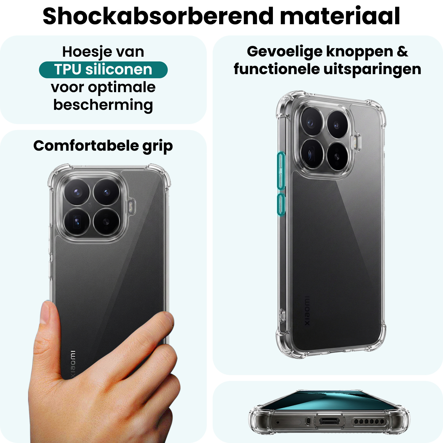 Forterra Forterra Xiaomi 17T Pro Hoesje Shockproof Met Screenprotector
