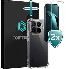 Forterra Forterra Xiaomi 17T Pro Hoesje Shockproof Met 2x Screenprotector
