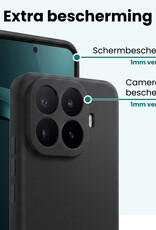 Forterra Forterra Xiaomi 17T Pro Hoesje Siliconen - Zwart - 2 PACK