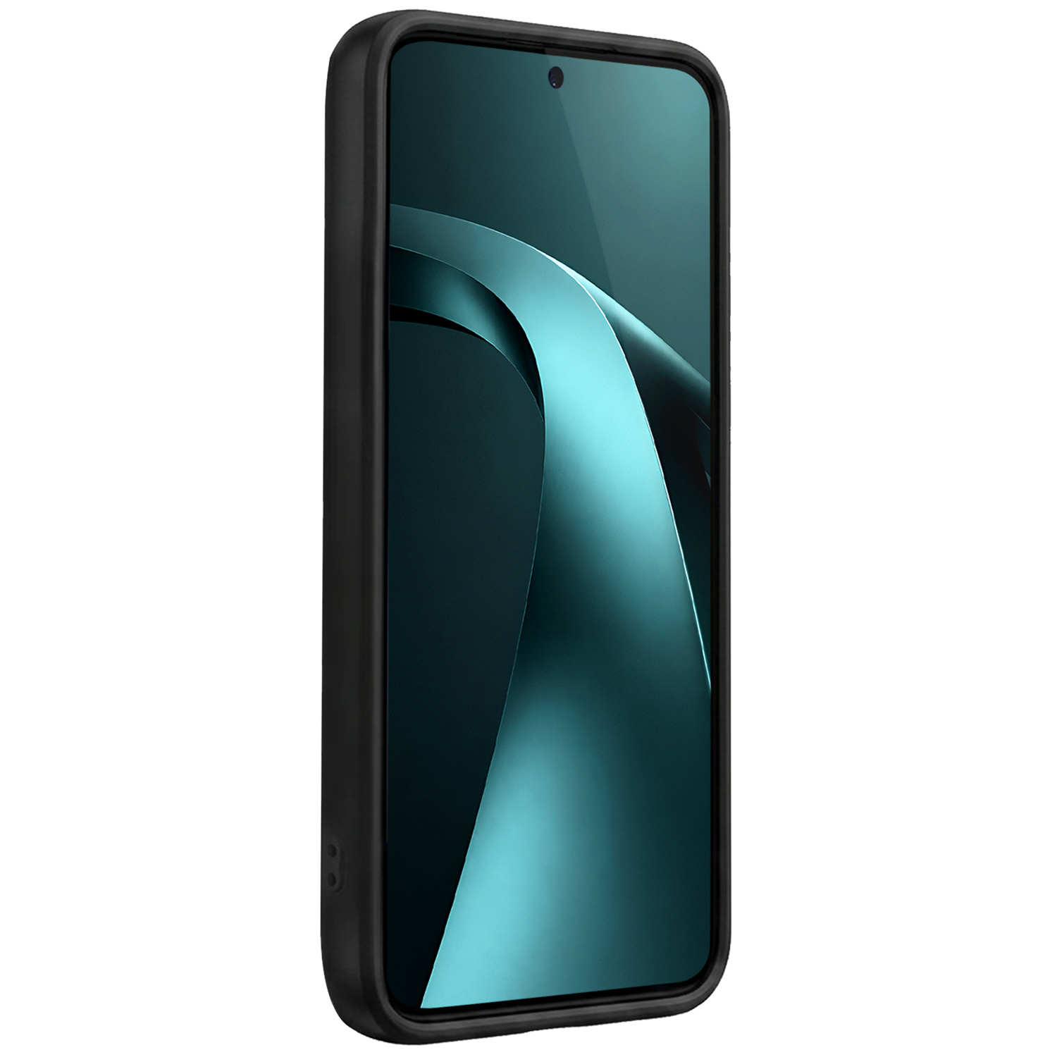 Forterra Forterra Xiaomi 17T Pro Hoesje Siliconen Met 2x Screenprotector - Zwart