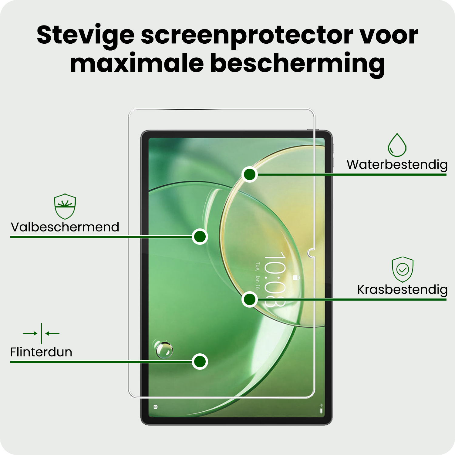 BASEY. BASEY. Lenovo Idea Tab Pro Gen 2 Screenprotector - 2 PACK