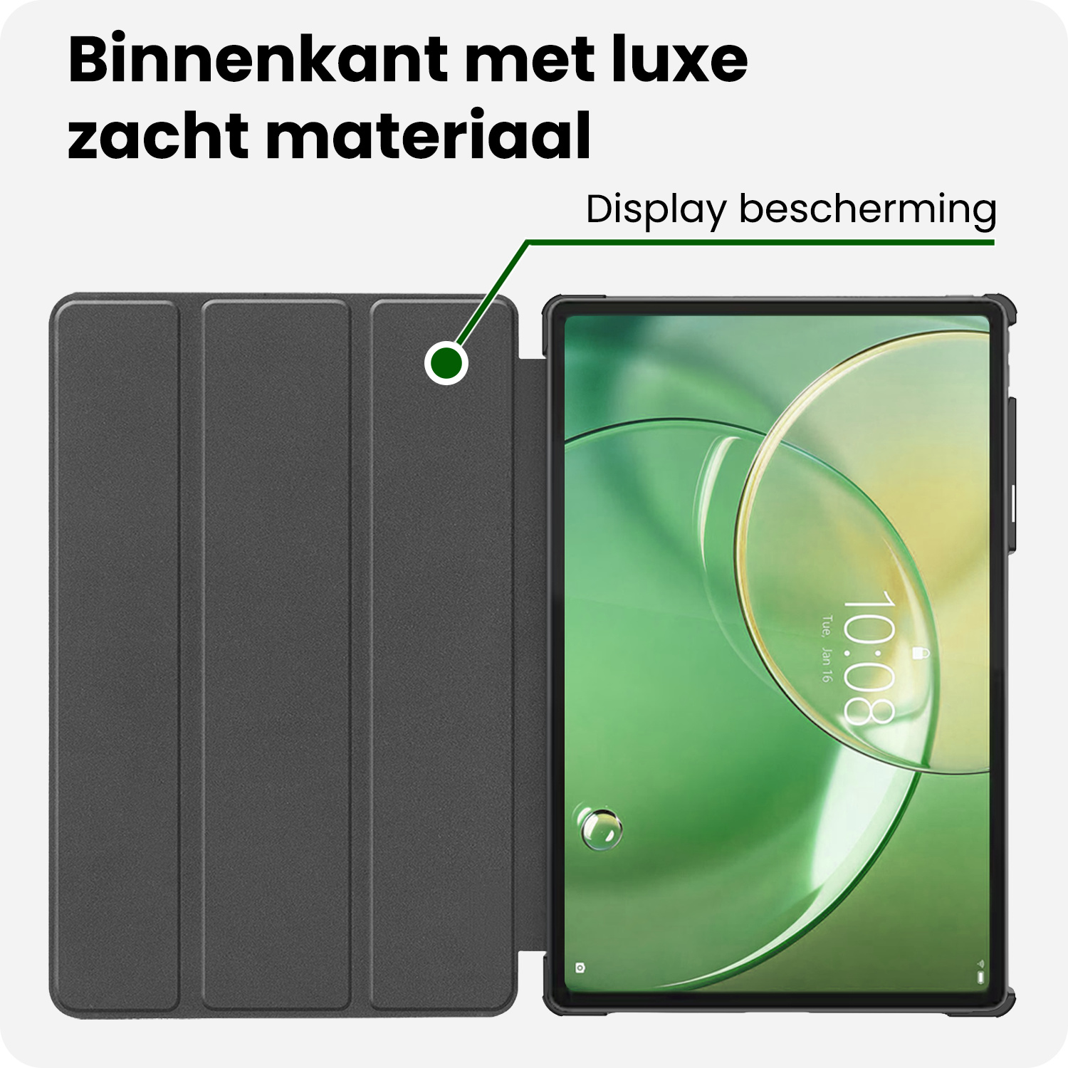 BASEY. BASEY. Lenovo Idea Tab Pro Gen 2 Hoesje - Donkerblauw