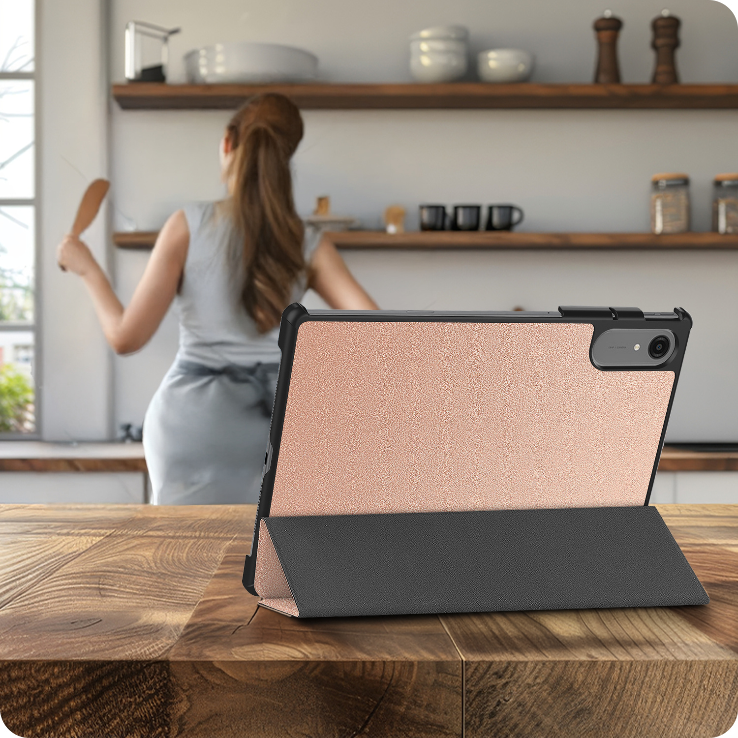 BASEY. BASEY. Lenovo Idea Tab Pro Gen 2 Hoesje - Rose Goud