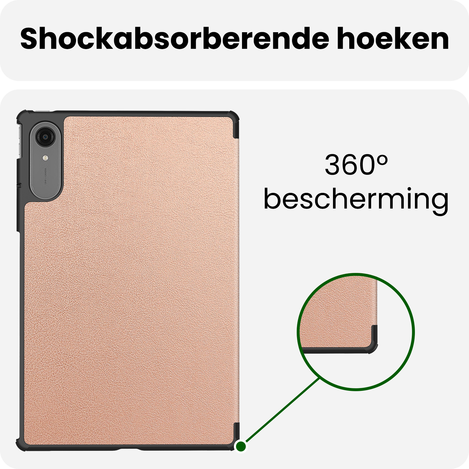 BASEY. BASEY. Lenovo Idea Tab Pro Gen 2 Hoesje - Rose Goud