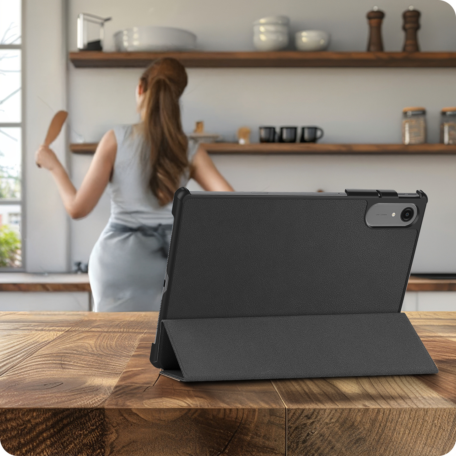 BASEY. BASEY. Lenovo Idea Tab Pro Gen 2 Hoesje - Zwart