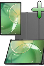 BASEY. BASEY. Lenovo Idea Tab Pro Gen 2 Hoesje Met Screenprotector - Grijs