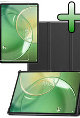 BASEY. BASEY. Lenovo Idea Tab Pro Gen 2 Hoesje Met Screenprotector - Zwart
