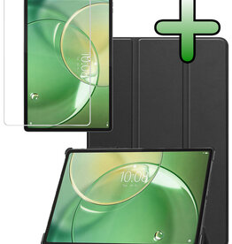 BASEY. BASEY. Lenovo Idea Tab Pro Gen 2 Hoesje Met Screenprotector - Zwart
