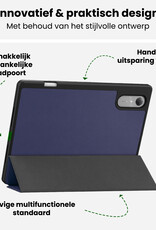 BASEY. BASEY. Lenovo Idea Tab Pro Gen 2 Hoesje Met Uitsparing Lenovo Pen - Donkerblauw
