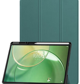 BASEY. BASEY. Lenovo Idea Tab Pro Gen 2 Hoesje Met Uitsparing Lenovo Pen - Donkergroen