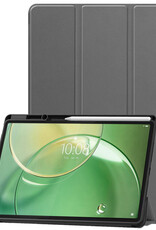 BASEY. BASEY. Lenovo Idea Tab Pro Gen 2 Hoesje Met Uitsparing Lenovo Pen - Grijs
