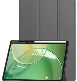 BASEY. BASEY. Lenovo Idea Tab Pro Gen 2 Hoesje Met Uitsparing Lenovo Pen - Grijs