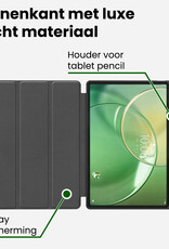 BASEY. BASEY. Lenovo Idea Tab Pro Gen 2 Hoesje Met Uitsparing Lenovo Pen - Grijs