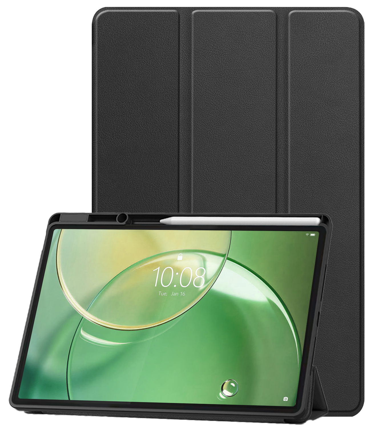 BASEY. BASEY. Lenovo Idea Tab Pro Gen 2 Hoesje Met Uitsparing Lenovo Pen - Zwart