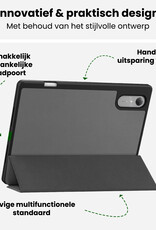 BASEY. BASEY. Lenovo Idea Tab Pro Gen 2 Hoesje Met Uitsparing Lenovo Pen Met Screenprotector - Grijs