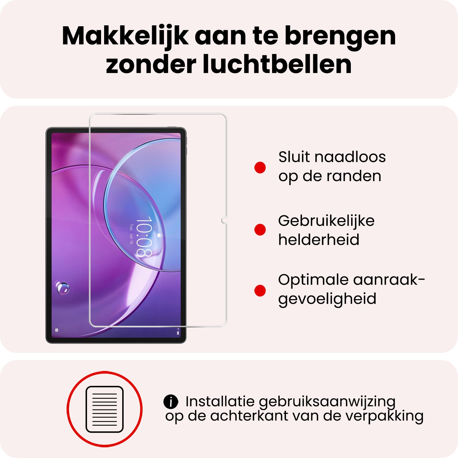 NoXx NoXx Lenovo Idea Tab Pro Gen 2 Screenprotector