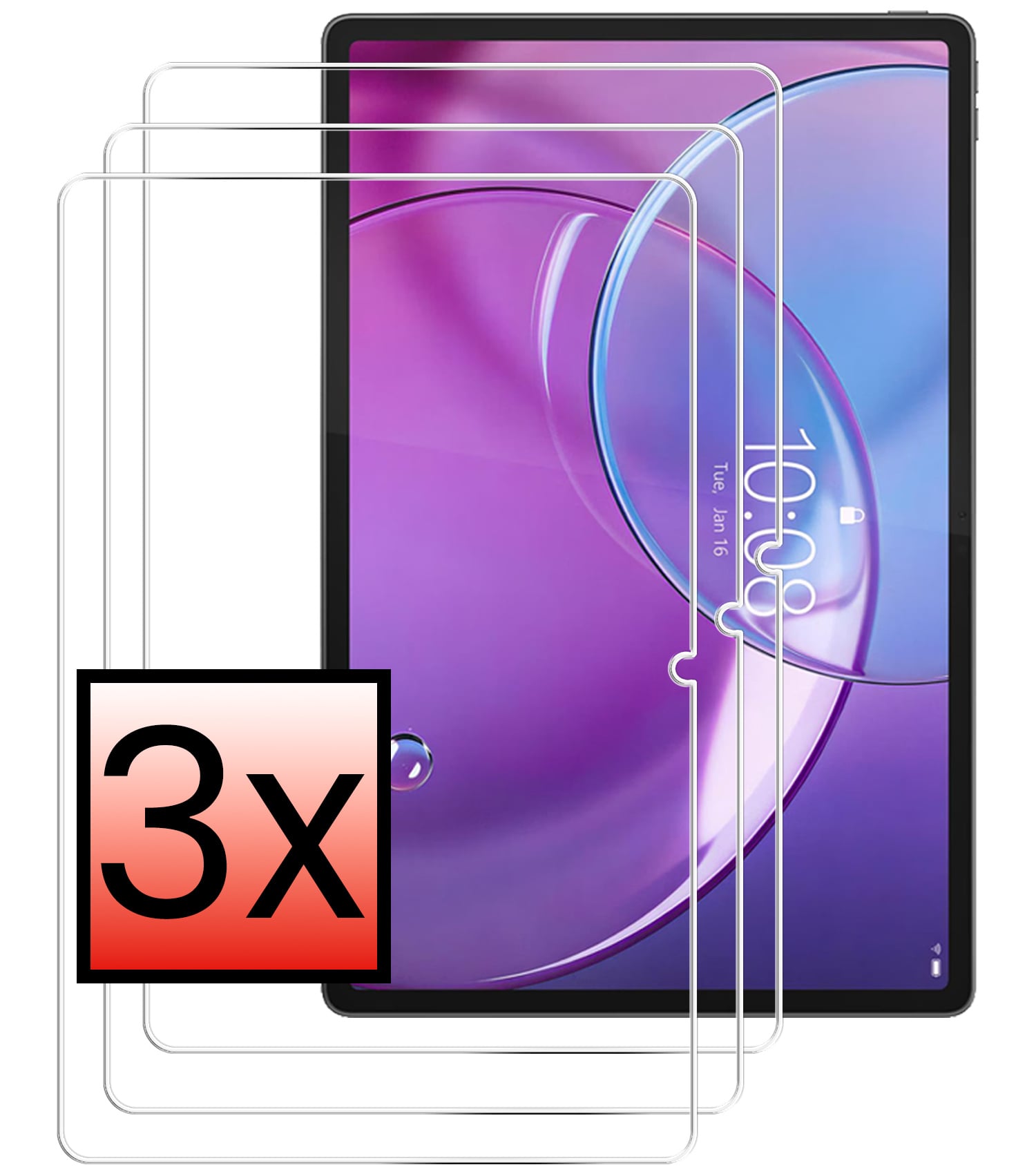 NoXx NoXx Lenovo Idea Tab Pro Gen 2 Screenprotector - 3 PACK