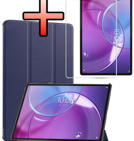 NoXx NoXx Lenovo Idea Tab Pro Gen 2 Hoesje Met Screenprotector - Donkerblauw