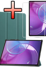 NoXx NoXx Lenovo Idea Tab Pro Gen 2 Hoesje Met Screenprotector - Donkergroen
