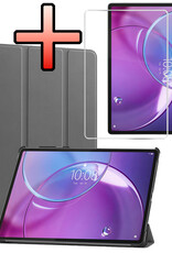 NoXx NoXx Lenovo Idea Tab Pro Gen 2 Hoesje Met Screenprotector - Grijs