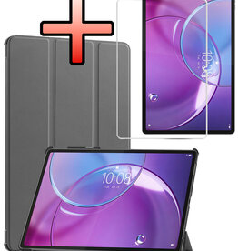 NoXx NoXx Lenovo Idea Tab Pro Gen 2 Hoesje Met Screenprotector - Grijs
