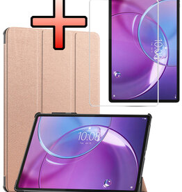 NoXx NoXx Lenovo Idea Tab Pro Gen 2 Hoesje Met Screenprotector - Rose Goud