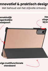 NoXx NoXx Lenovo Idea Tab Pro Gen 2 Hoesje Met Screenprotector - Rose Goud