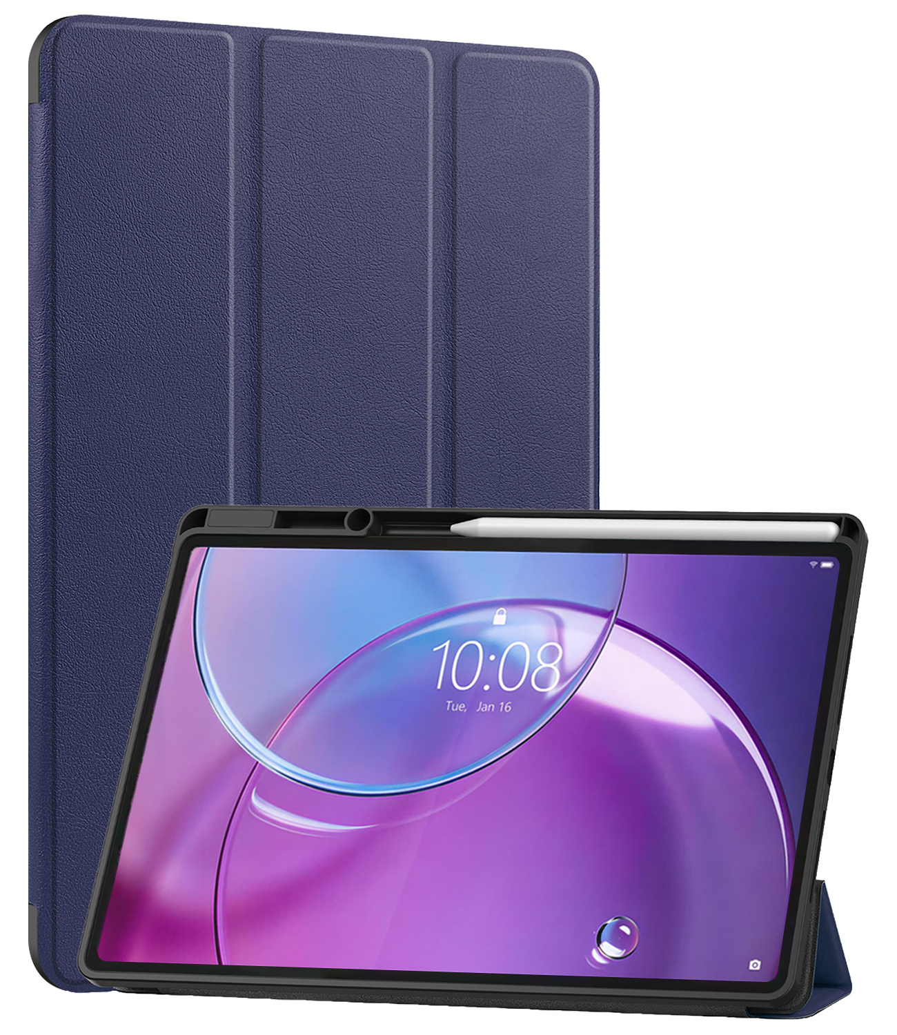 NoXx NoXx Lenovo Idea Tab Pro Gen 2 Hoesje Met Uitsparing Lenovo Pen - Donkerblauw