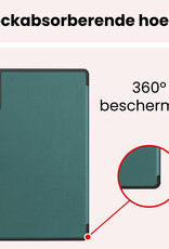 NoXx NoXx Lenovo Idea Tab Pro Gen 2 Hoesje Met Uitsparing Lenovo Pen - Donkergroen